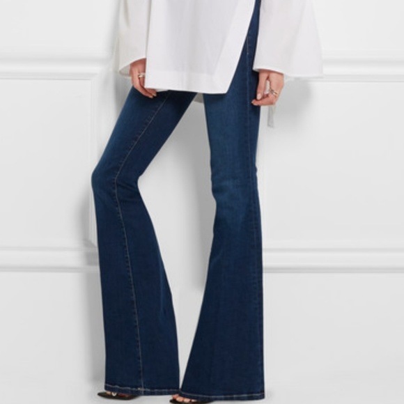 flare dark wash jeans